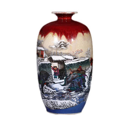 Kompatibel porcelæn til Jahrriesnge kiln change cracked glaze pomegranate flower vase cna0442 Kompatibel porcelæn Jahrriesnge til kiln change cracked glaze pomegranate flower vase cna0442