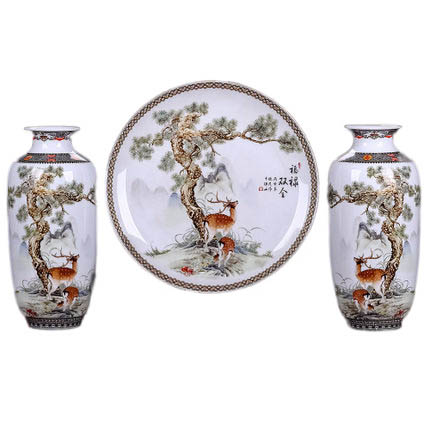 Kompatibel porcelæn til Jahrriesnge vase set three pieces cna0567 Kompatibel porcelæn Jahrriesnge til vase set three pieces cna0567