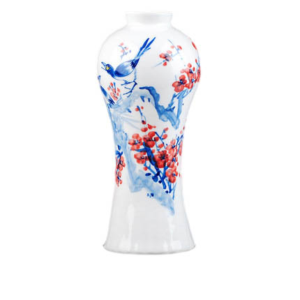 Kompatibel porcelæn til Jahrriesnge outline in gold red egg vase cna0757 Kompatibel porcelæn Jahrriesnge til outline in gold red egg vase cna0757