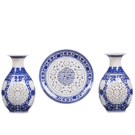 Kompatibel porcelæn til Jahrriesnge hollow vase set 3 pcs cna0906 Kompatibel porcelæn Jahrriesnge til hollow vase set 3 pcs cna0906