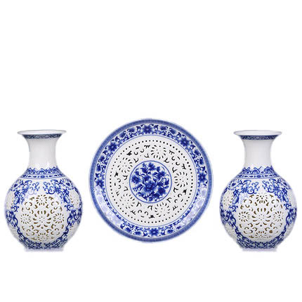 Kompatibel porcelæn til Jahrriesnge hollow vase set 3 pcs cna0907 Kompatibel porcelæn Jahrriesnge til hollow vase set 3 pcs cna0907