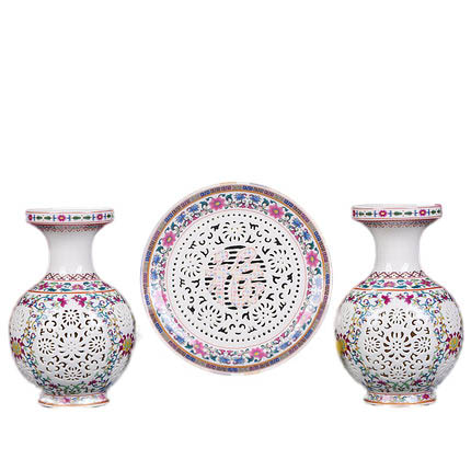 Kompatibel porcelæn til Jahrriesnge hollow vase set 3 pcs cna0911 Kompatibel porcelæn Jahrriesnge til hollow vase set 3 pcs cna0911