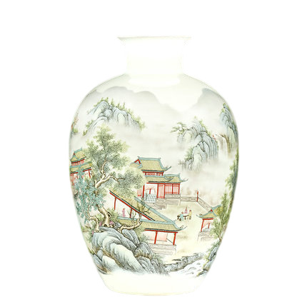 Kompatibel porcelæn til Jahrriesnge colorful landscape vase cna1007 Kompatibel porcelæn Jahrriesnge til colorful landscape vase cna1007