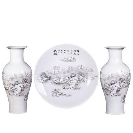 Kompatibel porcelæn til Jahrriesnge vase set 3pcs cna1056 Kompatibel porcelæn Jahrriesnge til vase set 3pcs cna1056
