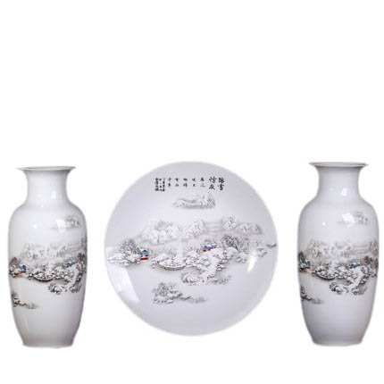 Kompatibel porcelæn til Jahrriesnge vase set 3pcs cna1057 Kompatibel porcelæn Jahrriesnge til vase set 3pcs cna1057