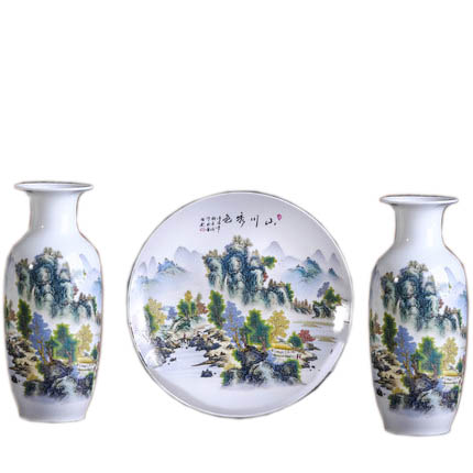 Kompatibel porcelæn til Jahrriesnge vase set 3pcs cna1058 Kompatibel porcelæn Jahrriesnge til vase set 3pcs cna1058
