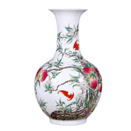 Kompatibel porcelæn til Jahrriesnge nine peach illustration vase cna1129 Kompatibel porcelæn Jahrriesnge til nine peach illustration vase cna1129