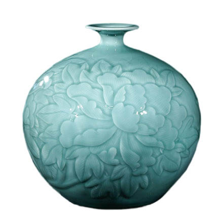 Kompatibel porcelæn til Jahrriesnge carving shadow blue glaze vase cna1303 Kompatibel porcelæn Jahrriesnge til carving shadow blue glaze vase cna1303