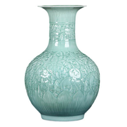 Kompatibel porcelæn til Jahrriesnge carving shadow blue glaze vase cna1307 Kompatibel porcelæn Jahrriesnge til carving shadow blue glaze vase cna1307