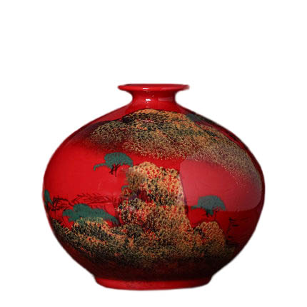 Kompatibel porcelæn til Jahrriesnge red landscape vase cna1355 Kompatibel porcelæn Jahrriesnge til red landscape vase cna1355