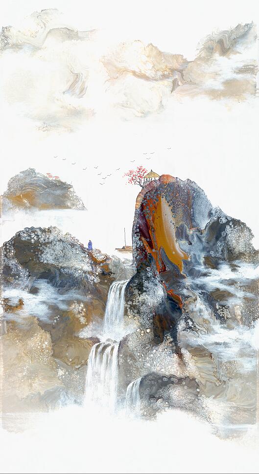 Kompatibel Landskab JAHRRIESNGE  til waterfall lpf09568 