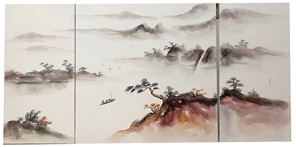 Kompatibel Landskab til JAHRRIESNGE boat-in-river-lpg1408 Kompatibel Landskab JAHRRIESNGE til boat-in-river-lpg1408