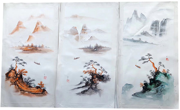 Kompatibel Landskab til JAHRRIESNGE boat-in-river-lpg1412 Kompatibel Landskab JAHRRIESNGE til boat-in-river-lpg1412