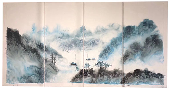 Kompatibel Landskab til JAHRRIESNGE montain-and-boat-lpg1444 Kompatibel Landskab JAHRRIESNGE til montain-and-boat-lpg1444