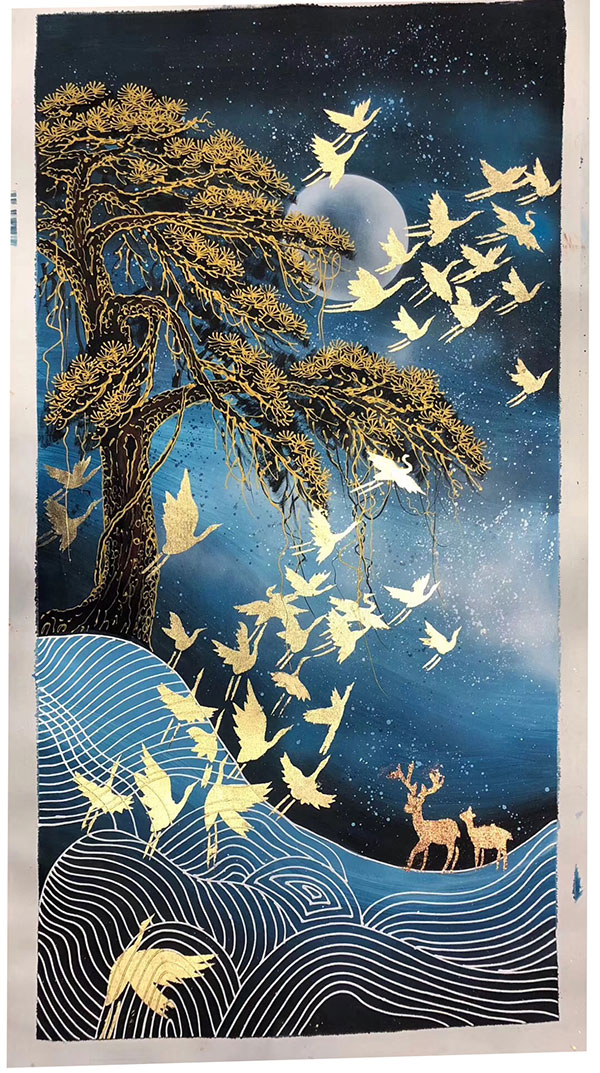 Kompatibel Landskab til JAHRRIESNGE birds-moon-and-tree-lpg1467 Kompatibel Landskab JAHRRIESNGE til birds-moon-and-tree-lpg1467