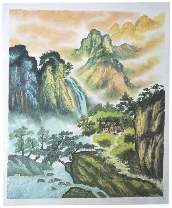 Kompatibel Landskab JAHRRIESNGE  til mountains-lpg1657 