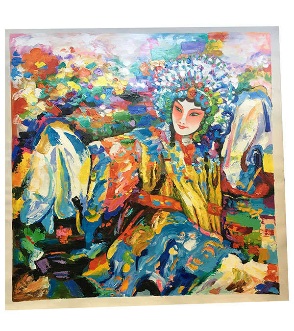 Kompatibel Portræt til Jahrriesnge Peking Opera lpg2707 Kompatibel Portræt Jahrriesnge til Peking Opera lpg2707